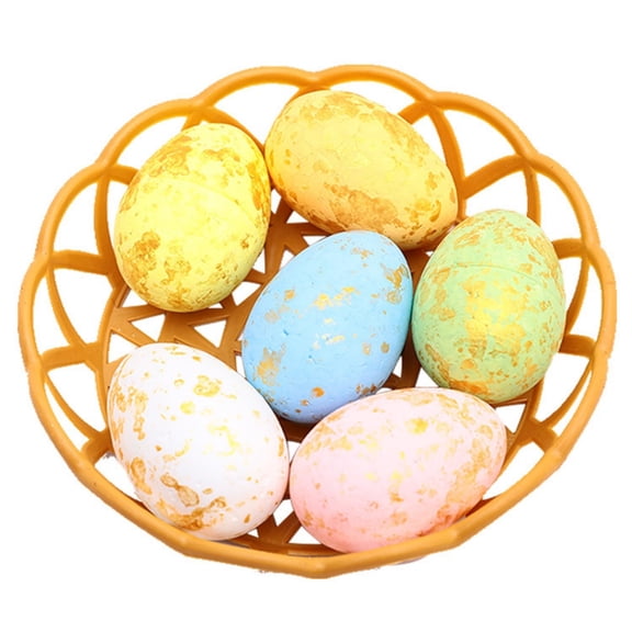 ZJNGJC Easter Eggs Ornament Mini Foam Egg with Basket for Crafts and Spring Easter Party Decorations A