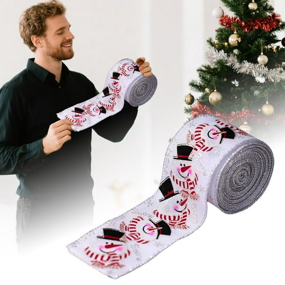 ZJNGJC Elegant Satin Fabric Ribbon with Scalloped Edge for Holiday Wrapping and Party Decorations B