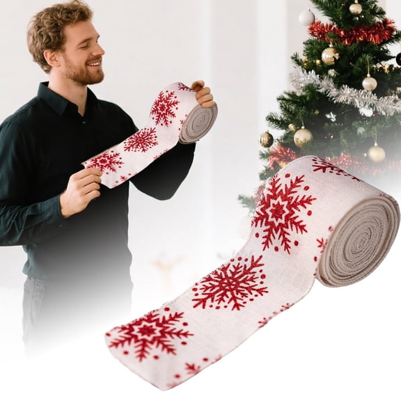 ZJNGJC Elegant Satin Fabric Ribbon with Scalloped Edge for Holiday Wrapping and Party Decorations D