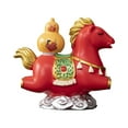 thumbnail image 1 of ZJNGJC Feng Shui Chinese Zodiac Year of The Horse Statue, Money Attracting Wealth Home Decor Ornament, Fortune Horse with Gold Ingot & Gourd, Office Desktop Decoration D, 1 of 4