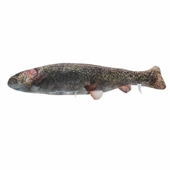 ZJNGJC Fish Plush Toy Realistic Soft Stuffed Animal Toy Fish Design for Indoor Play Grey