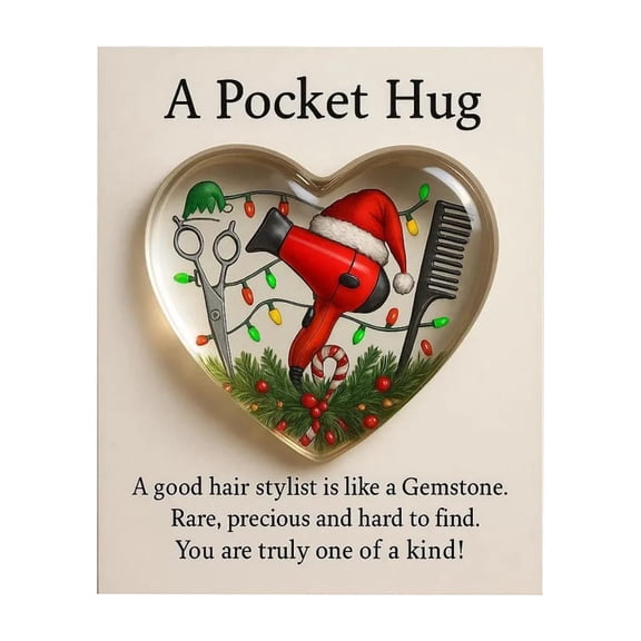 ZJNGJC A Heartfelt Pocket Hug of Appreciation for Hairstylists and Hairdressers Thoughtful Encouragement Idea to Show Gratitude and Support in Their Craft B