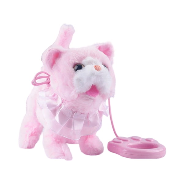 ZJNGJC Interactive Electronic Cat That Meows Walks And Mimics Sounds For Kids Three Plus Indoor Outdoor Play D