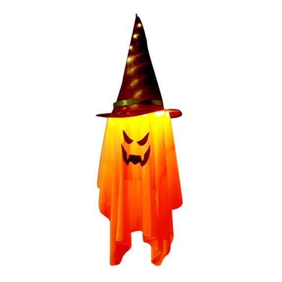 ZJNGJC Lamp With Flowing Skirt Halloween Party Decorations Indoor Outdoor Scary Lighting Hanging Ornament for Yard Porch Entryway Festive Orange