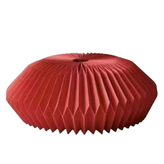 ZJNGJC Modern Honeycomb Collar Foldable Paper Ring Base Cover Skirt for Event Party Table Red