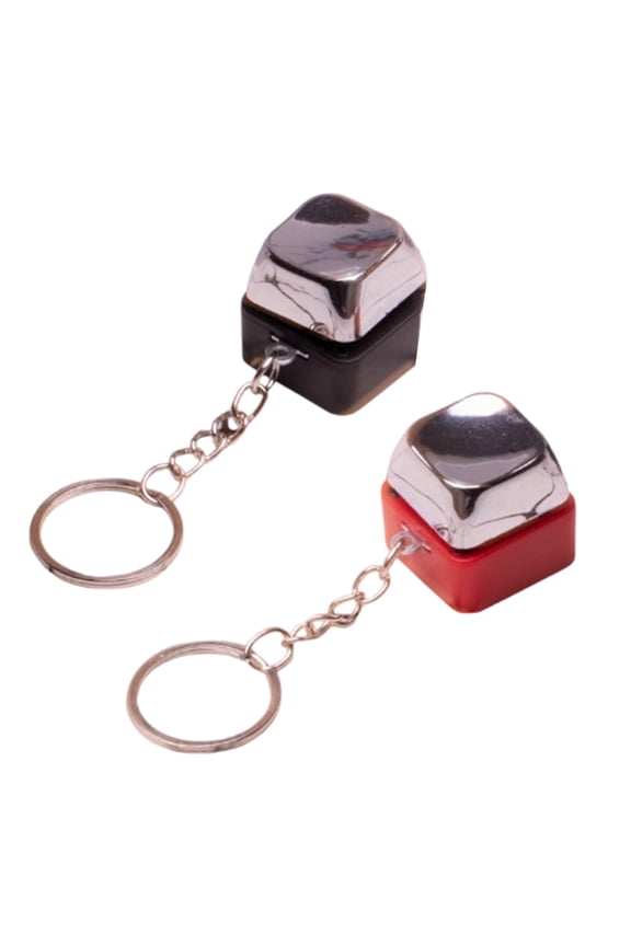 Prank Charm Shock Button Harmless Electric Shock Button Keychain - Fun Prank Gag Toy - Small Shock Keychain Watermelon Red
