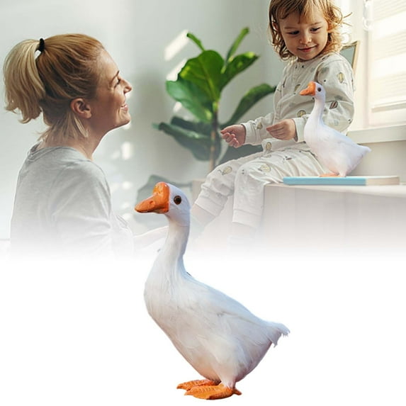 ZJNGJC Realistic Statues, Funny Fence Decoration, Resin Decor, Outdoor Animal Statue, Sculpture, for Home Garden Stairs, Farm, Patio, Backyard A