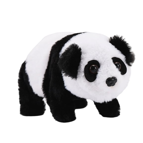 ZJNGJC Realistic Walking Panda Stuffed Animal Interactive Cuddly Companion Toy White