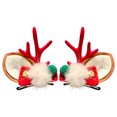 thumbnail image 1 of ZJNGJC Reindeer Antlers Xmas Hair Clip, Cute Girls Christmas Hairpiece for Christmas Party D, 1 of 5