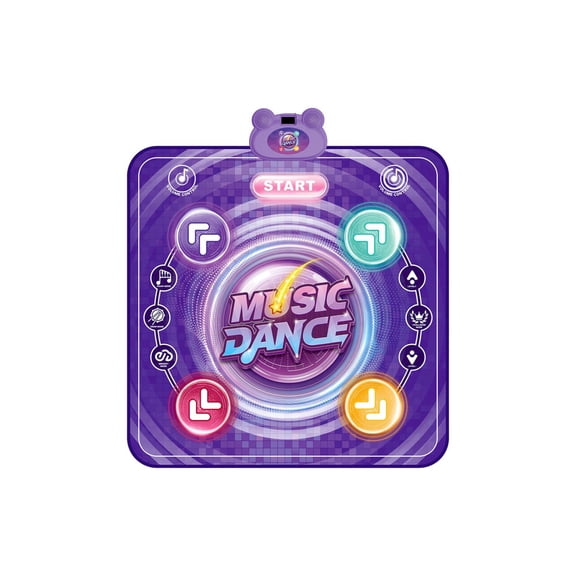 ZJNGJC S_ak_er LED Bluetooth Kids Dance Mat,LED Light Up Dance Mat for Kids, 8 Game Modes & Adjustable Levels - Portable Bluetooth Music Activity Mat