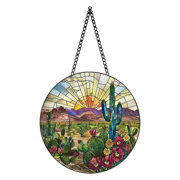 ZJNGJC Sunlight Glass Hanging Ornaments for Enhance Your Space with Energy Handmade Sun Catcher Decor for Garden B