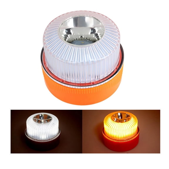 ZJNGJC V16 Approved Warning Light | LED Flashing Light Amber White Emergency | Lamp for Car, Base, 9 Functions, Autonomous Signal, Road Safety