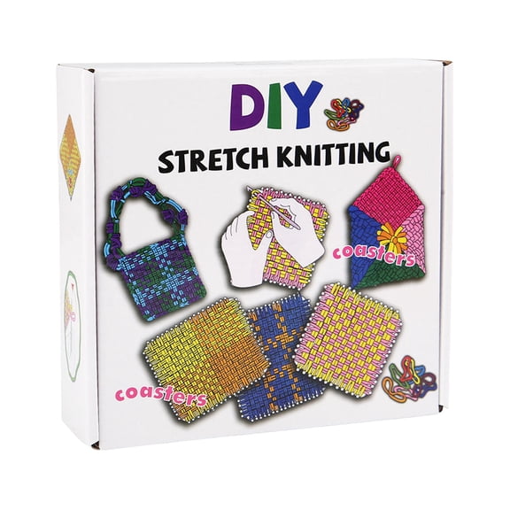 ZJNGJC Weaving Kit for Beginners and Adults DIY Craft Activity with Easy Potholder Making Instructional White