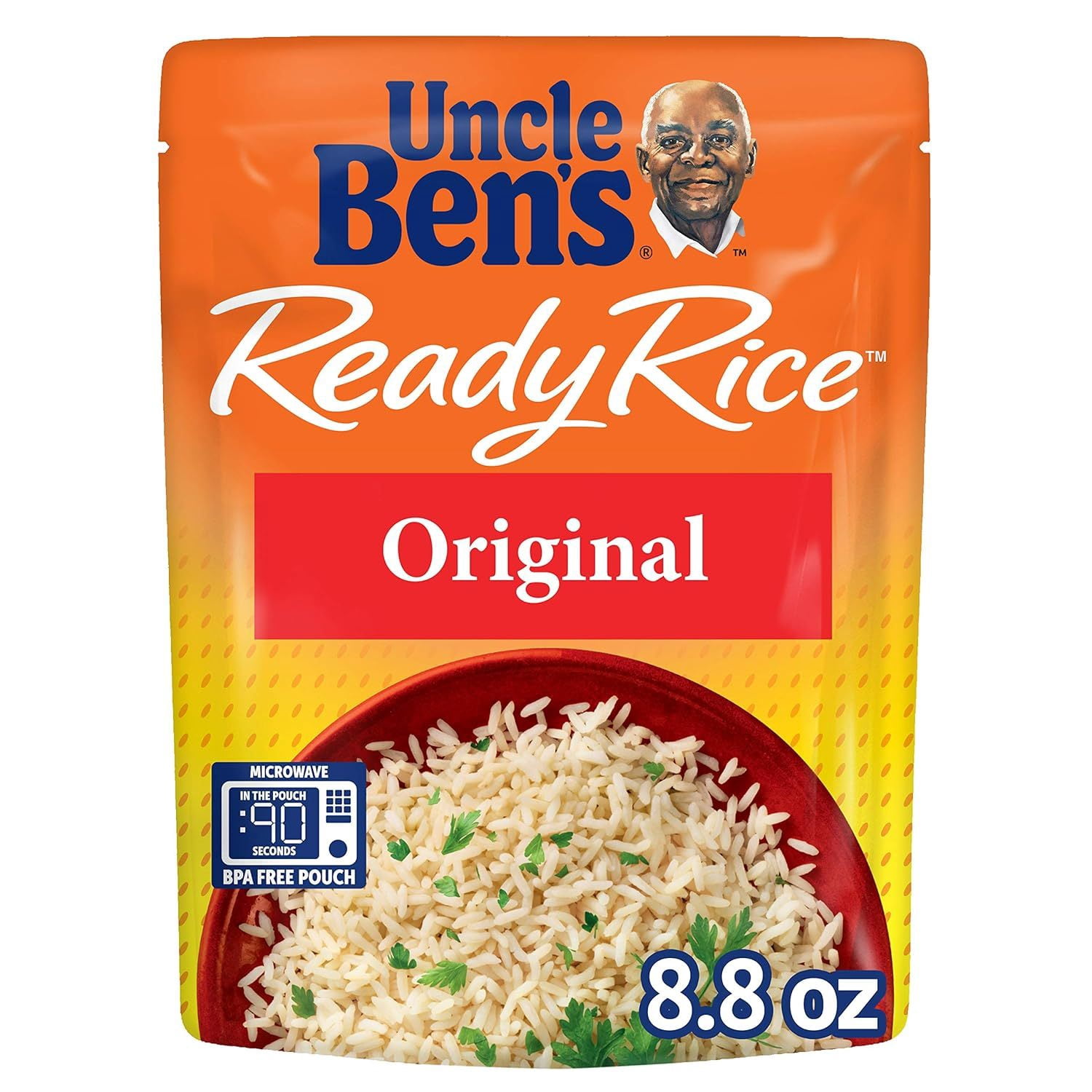 ZJQF Ready Rice: Original Long Grain White Rice, Ready to Heat, 8.8 ...