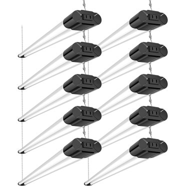 LED Godfather 4ft LED Utility Shop Light - 44 Watts, 5380 Lumens, 5000K, Vapor Tight - Bright Garage Light