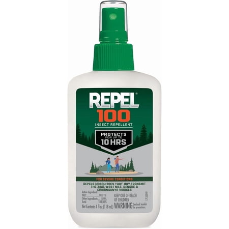 ZJQYDS 100 Insect Repellent, 4 Ounces, With DEET, 10-Hour Protection Long-Lasting Insect Repellent Pump Spray Repels Mosquitoes, Ticks, Gnats, Biting Flies, Chiggers And Fleas