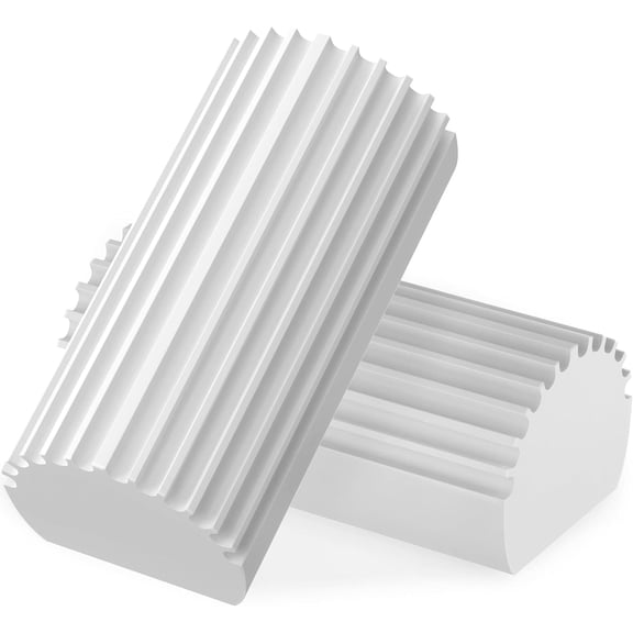 ZJQYDS 2-Pack Damp Clean Duster Sponge, Sponge Cleaning Brush, Duster for Cleaning Blinds, Glass, Baseboards, Vents, Railings, Mirrors, Window Track Grooves and Faucets