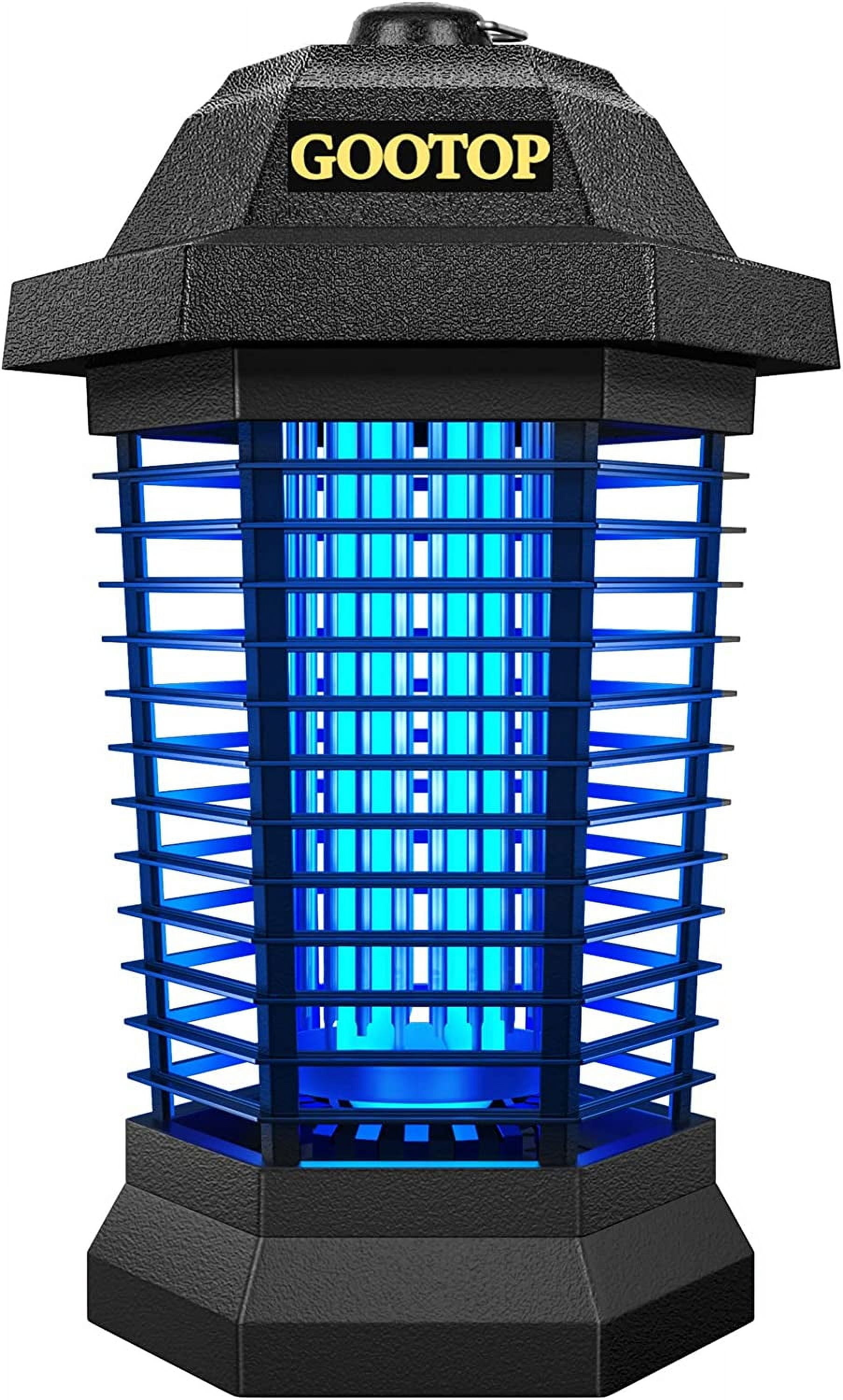 ZJQYDS Bug Zapper Outdoor, Mosquito Zapper, 3 Prong Plug in Electric Fly Zapper, Mosquito Killer, Fly Traps, Flying Insects Zapper Indoor Outdoor, 4200V, ABS Plastic Outer (Black)