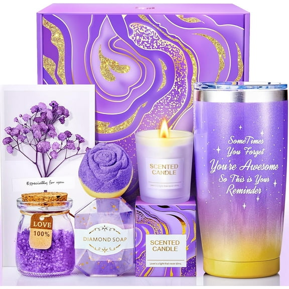 ZJQYDS Christmas Gifts for Women, Birthday Gifts for Mom, Wife, Her, Girlfriend, Sister, - Self Care Spa Gift Baskets for Women, Best Friends, Teacher, Employee Appreciation, Anniversary Gifts