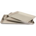 thumbnail image 1 of ZJQYDS Gallen 3-Piece Cookie Sheet Set – 13", 15", 17" Baking Pans, Ceramic Nonstick, PFA-Free, Carbon Steel – Oven Safe to 450°F, Warp-Resistant, Easy to Clean - Taupe, 1 of 13