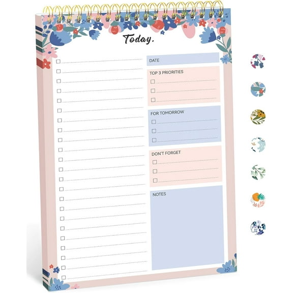 ZJQYDS To Do List Pad - To Do List Notebook for Work with 52 Sheets, Undated Daily Planner Perfect for Daily Tasks and Goal Setting, To Do List Notepad Suitable for Office