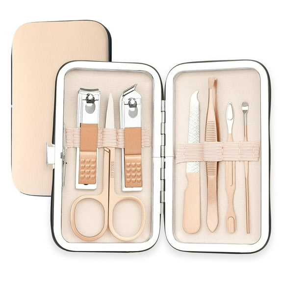 ZJQYDS Manicure Set, Nail Clipper Kit, Nail Clipper Set, Nail Care Kit, 8 In 1 Professional Manicure Kit Personal Care, Stainless Steel Facial Pedicure Care Tools