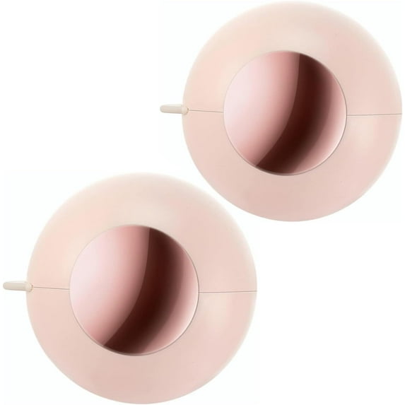 ZJQYDS Washable Reusable Gel Lint Roller for Pet Hair, Portable Dog Cat Pet Hair Remover for Clothes, Laundries, Sticky Cleaner, Dust Fuzz Fur for Travel Household (Pink-2pcs)