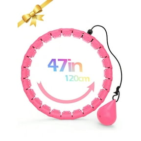 Elite Teal Smart Weighted Hula Hoop for Adults, Adjustable Infinity ...