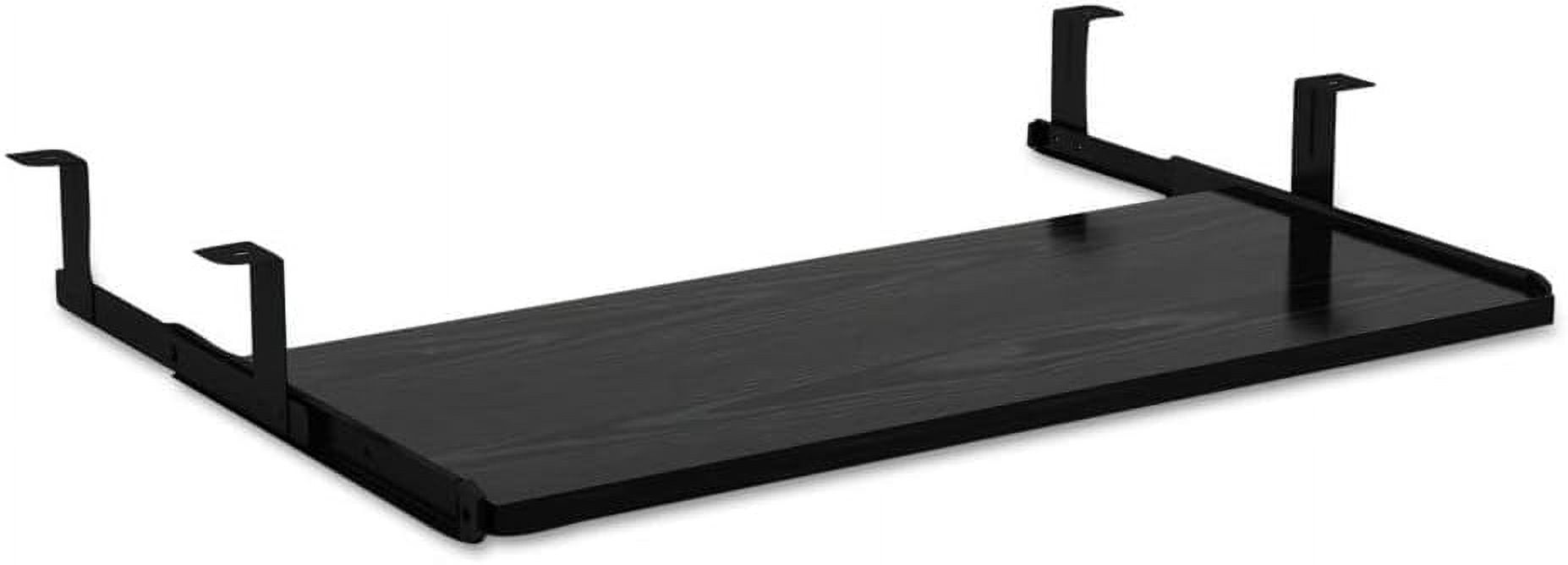ZJTER ALE Valencia Series Underdesk Keyboard/Mouse Shelf, 28w x 12d, Black