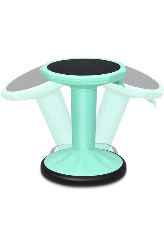 Wobble Stools for Classroom Seating, Wiggle Stool with Adjustable Height, 24 Inch Active Learning Stool, Sitting Balance Chair for School, Office Stand Up, Flexible Seating Wobble Chair(Green)