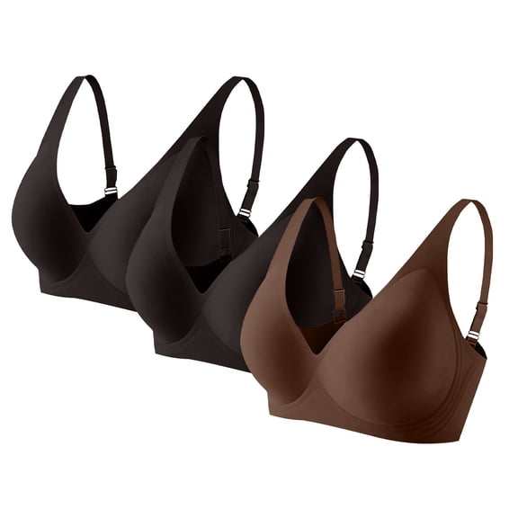 ZJXFGS 3PC Trending Womens Clothes Full Coverage Bra Lifting Bra Bras For Older Women Seamless-Bras For Women Tshirt Bras For Women No Underwire Full Coverage Wireless Bras For Women Support Bras