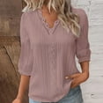 thumbnail image 1 of ZJXFGS Boho Tops for Woman Plus Size Blouses Boat Neck Tops for Women Womens Fall Shirts Women Blouses Loose Shirts for Women Work Blouses for Women 2025 Pink 5XL, 1 of 4
