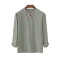 thumbnail image 1 of ZJXFGS Boho Tops for Women Linen Tops for Women Ladies Tops And Blouses Womens Fall Tops Blouses for Women Casual Green 2XL, 1 of 6