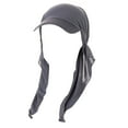 thumbnail image 1 of ZJXFGS Clearance Baseball Cap & Scarf 2-In-1 Baseball Hat Cap Hijab Simple Fabric Turban Summer Breathable Muslim Headscarf Hijab Cap for Women Gray One Size, 1 of 5