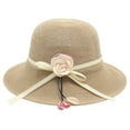 thumbnail image 1 of ZJXFGS Clearance Beach Hats for Women Derby Hats for Women 2025Women's Travel Small Dressy Sun Hat Sunshade Hat Sun Hats for Women Uv Protection Coffee one size, 1 of 3