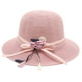 thumbnail image 1 of ZJXFGS Clearance Beach Hats for Women Derby Hats for Women 2025Women's Travel Small Dressy Sun Hat Sunshade Hat Sun Hats for Women Uv Protection Pink one size, 1 of 3