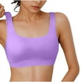 thumbnail image 1 of ZJXFGS Clearance High Impact Sports Bras for Women Racerback Running Bra Sports Bras For Women Yoga Top Wireless Camisole Purple M, 1 of 9