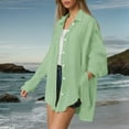 thumbnail image 1 of ZJXFGS Concert Tops for Women Y2K Tops Loose Tops for Women Concert Tops Peplum Tops for Women Womens Casual Shirts Cute Tops for Teens Mint Green XL, 1 of 6
