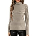 thumbnail image 1 of ZJXFGS Cotton Mock Turtleneck for Women,Fall Fashion Must Haves,Cute Clothes,Oversized Sweatshirt,Long Sleeve Shirts for Women,Pullover Sweaters for Women,Thermal Tops for Women,White,One Size, 1 of 4