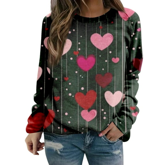 ZJXFGS Crew Neck Sweater for Women,Womens Hoodies,Shirts for Women,,,,,Pink,S