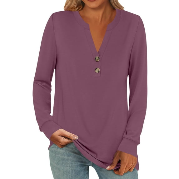 ZJXFGS Cute Blouses for Women Women'S Shirts Fall Shirts Tops for Women Trendy Cooling Shirts Y2K Tops for Women Ladies Blouses Concert Tops for Women Purple 3XL