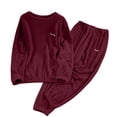 thumbnail image 1 of ZJXFGS Fall Fashion Clothes,2 Piece Tracksuit for Women,Two Piece Sets for Women,Autumn Outfits for Women,Winter Outfits for Women,Plus Size 2 Piece Lounge Set,Womens Lounge Set,Wine,M, 1 of 7