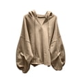thumbnail image 1 of ZJXFGS Fall Outfits For Women 2025 Winter Clothing For Women Lightweight Jacket Women Travel Jacket For Women Airplane Cute Zip Up Hoodie Comfort Hoodies Fall Jackets For Women 2025 Brown XL, 1 of 6