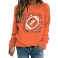 thumbnail image 1 of ZJXFGS Football Sweatshirts for Women Game Day Sweater Football Apparel for Women Game Day Shirts Women Football Yellow S, 1 of 5