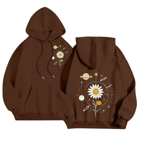 ZJXFGS Graphic Hoodies,Womens Sweaters,Oversized Sweaters for Women,Women'S Sweatshirt,Hiking Clothes for Women,Mock Neck Sweatshirt Coffee XL