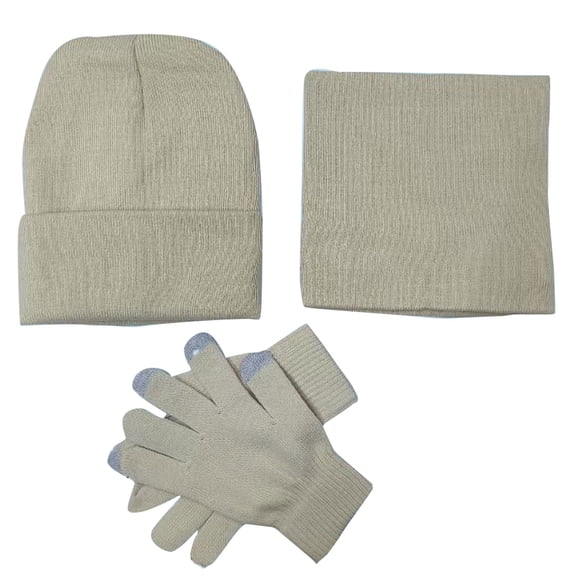 ZJXFGS Hat And Gloves For Women,Hat Gloves Scarf Set Women,Womens Winter Scarf,Scarf And Hat Set For Women,Womens Hat Scarf And Gloves Set Winter,Ladies Winter Hats,Hat Set For Women,Khaki,One Size