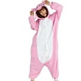 thumbnail image 1 of ZJXFGS Hoodie Onesie for Women, Animal Onesie, Cosplay Costume for Men Women, Unisex One-Piece Pajamas, Soft Cozy Onesie Costume Pink XL, 1 of 8