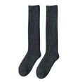 thumbnail image 1 of ZJXFGS Knee High Socks Woolen Calf Socks Womens Autumn and Winter Stockings Thick Wool Warm Socks Multi-color One Size, 1 of 4