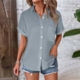 thumbnail image 1 of ZJXFGS Ladies Blouses Ladies Tops Fringe Tops for Women Cute Blouses for Women Women'S Shirts Womens' Tops Tees & Blouses Plus Size Women Blouses Gray XL, 1 of 9
