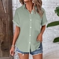 thumbnail image 1 of ZJXFGS Ladies Blouses Ladies Tops Fringe Tops for Women Cute Blouses for Women Women'S Shirts Womens' Tops Tees & Blouses Plus Size Women Blouses Green M, 1 of 9